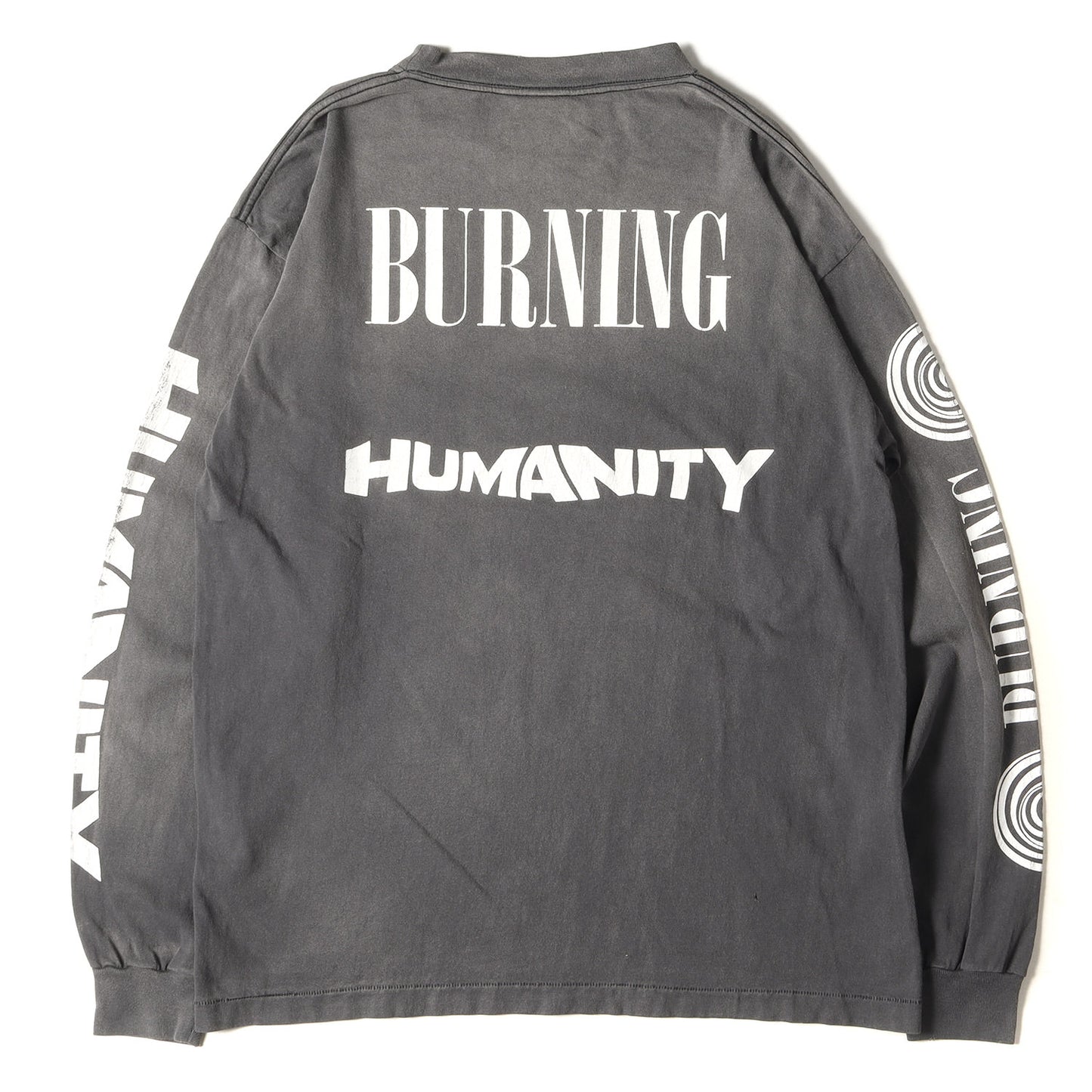 23SS ヴィンテージ加工 BURNING ロングスリーブ Tシャツ (L/S T-SHIRT SM-S23-00000-031) / 長袖 ロンT