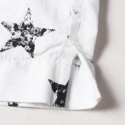 22SS かすれ スター 総柄 オープンカラー 半袖 ボックス シャツ (Hazy Star Denim S/S Open Collar SH 2205-5002-07-032) / 開襟 星柄