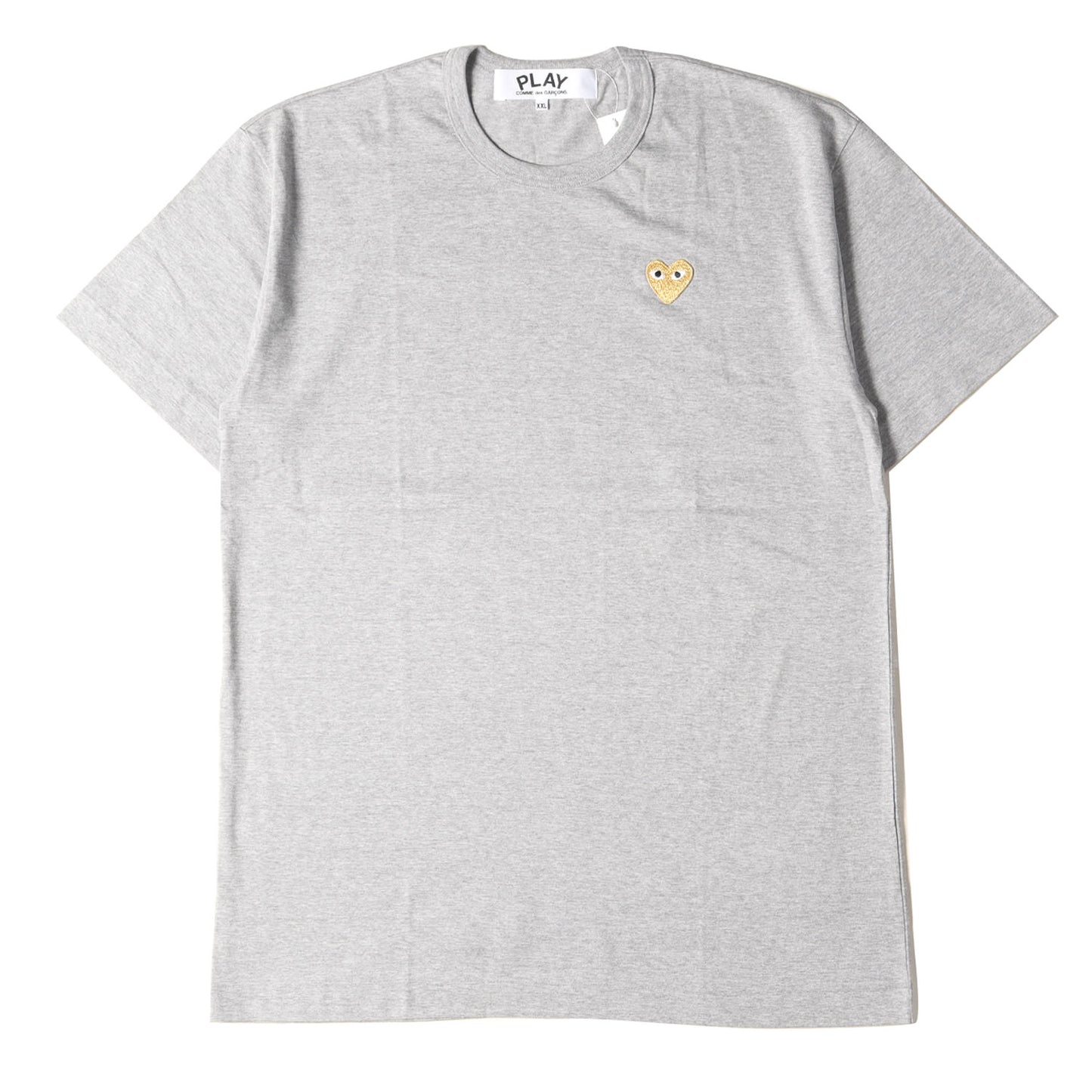 ゴールド ハート ワッペン クルーネック Tシャツ (AZ-T216) / AD2020 PLAY プレイ