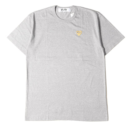 ゴールド ハート ワッペン クルーネック Tシャツ (AZ-T216) / AD2020 PLAY プレイ
