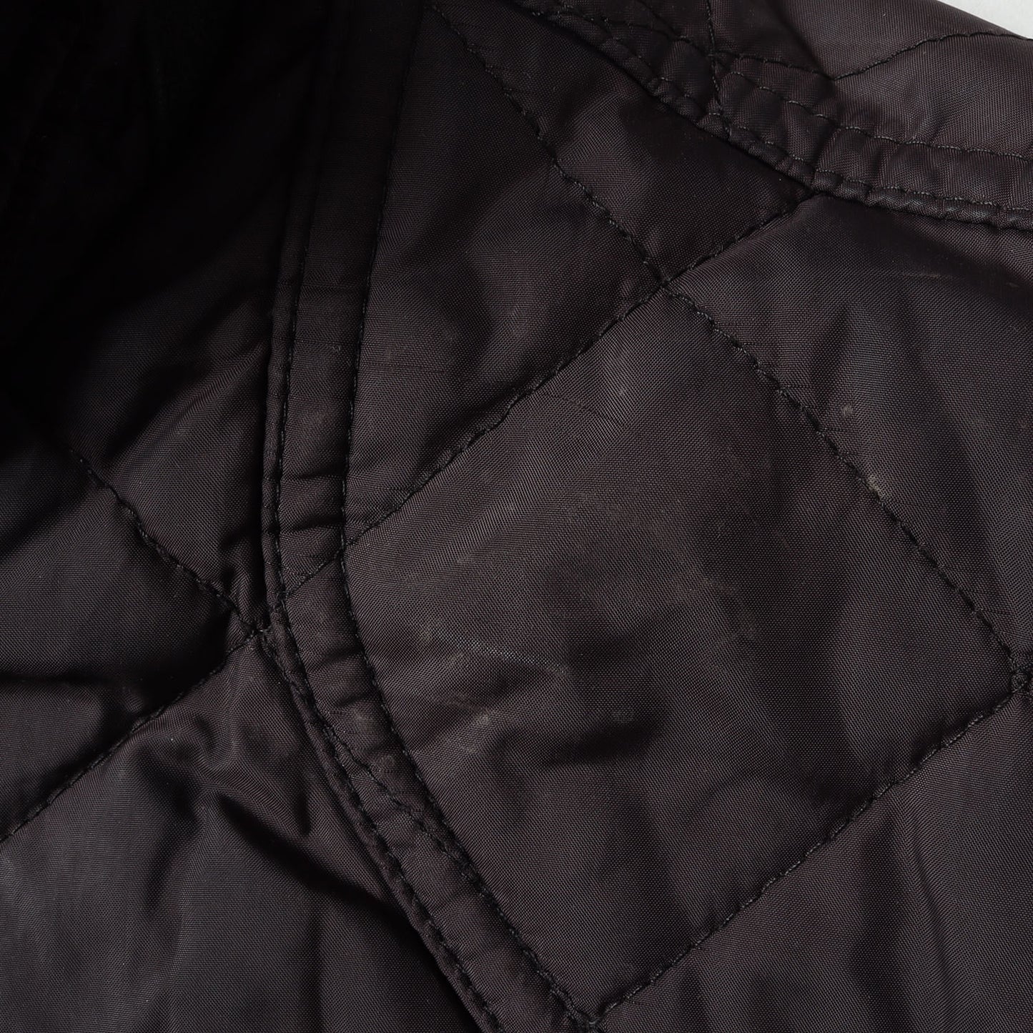 スタンドカラー キルティング パテッド ジップ ブルゾン / ジャケット コーデュロイ襟