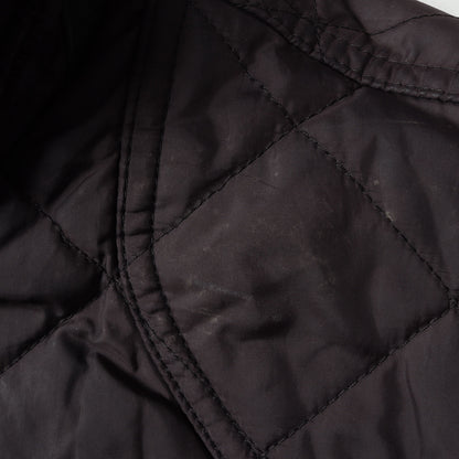 スタンドカラー キルティング パテッド ジップ ブルゾン / ジャケット コーデュロイ襟