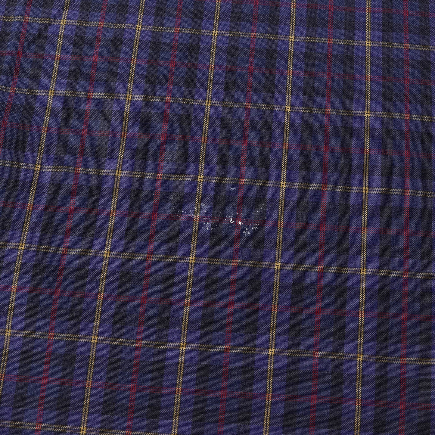 90s ワンポイント刺繍 ツープライコットン ツイル チェック B.D シャツ (BLAKE) / TWO-PLY