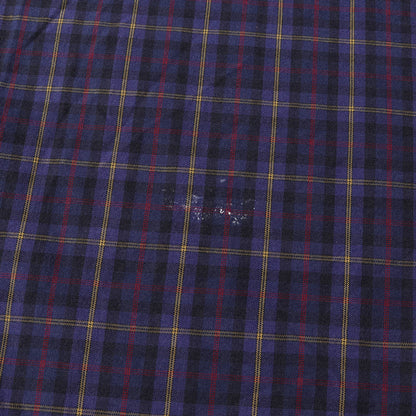 90s ワンポイント刺繍 ツープライコットン ツイル チェック B.D シャツ (BLAKE) / TWO-PLY