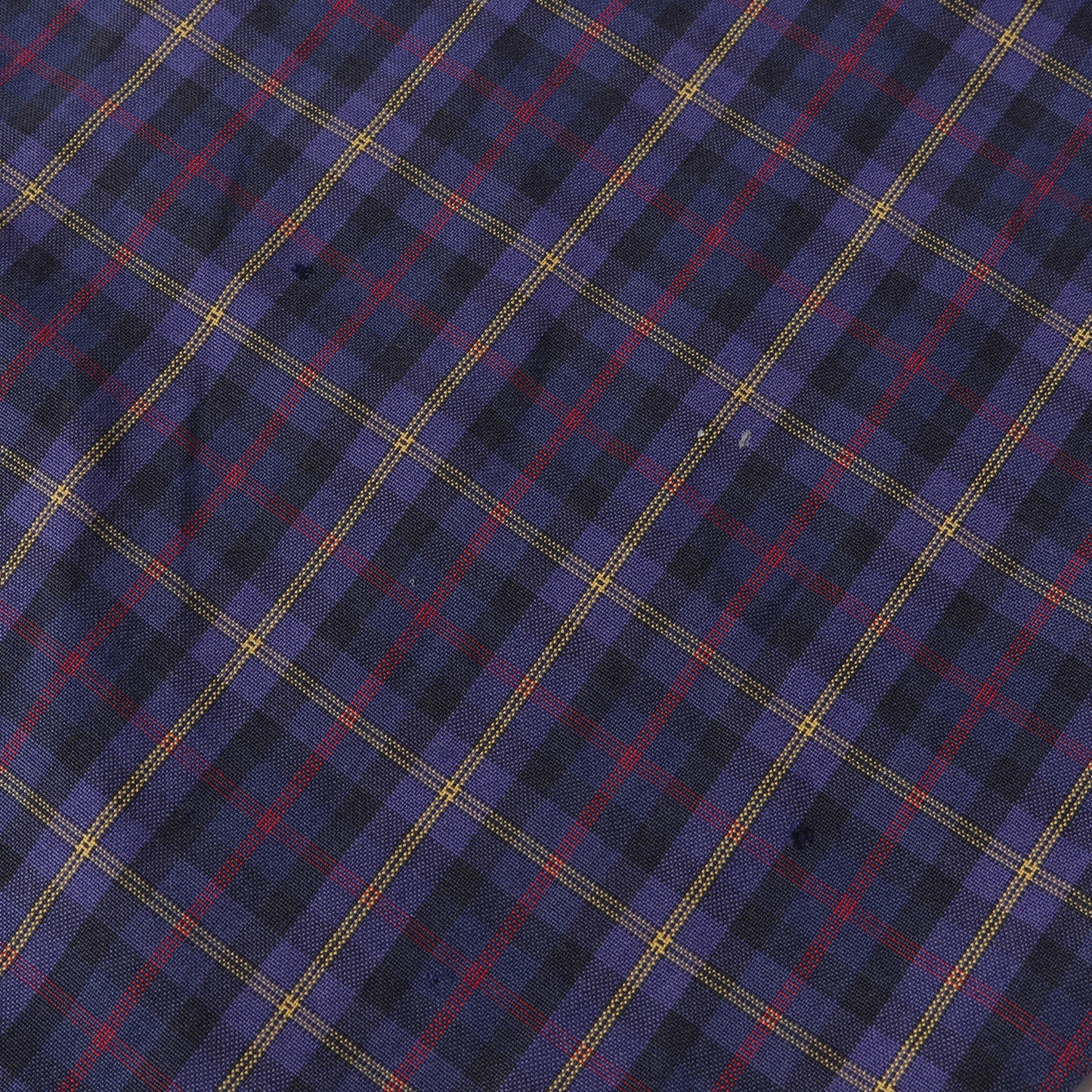 90s ワンポイント刺繍 ツープライコットン ツイル チェック B.D シャツ (BLAKE) / TWO-PLY