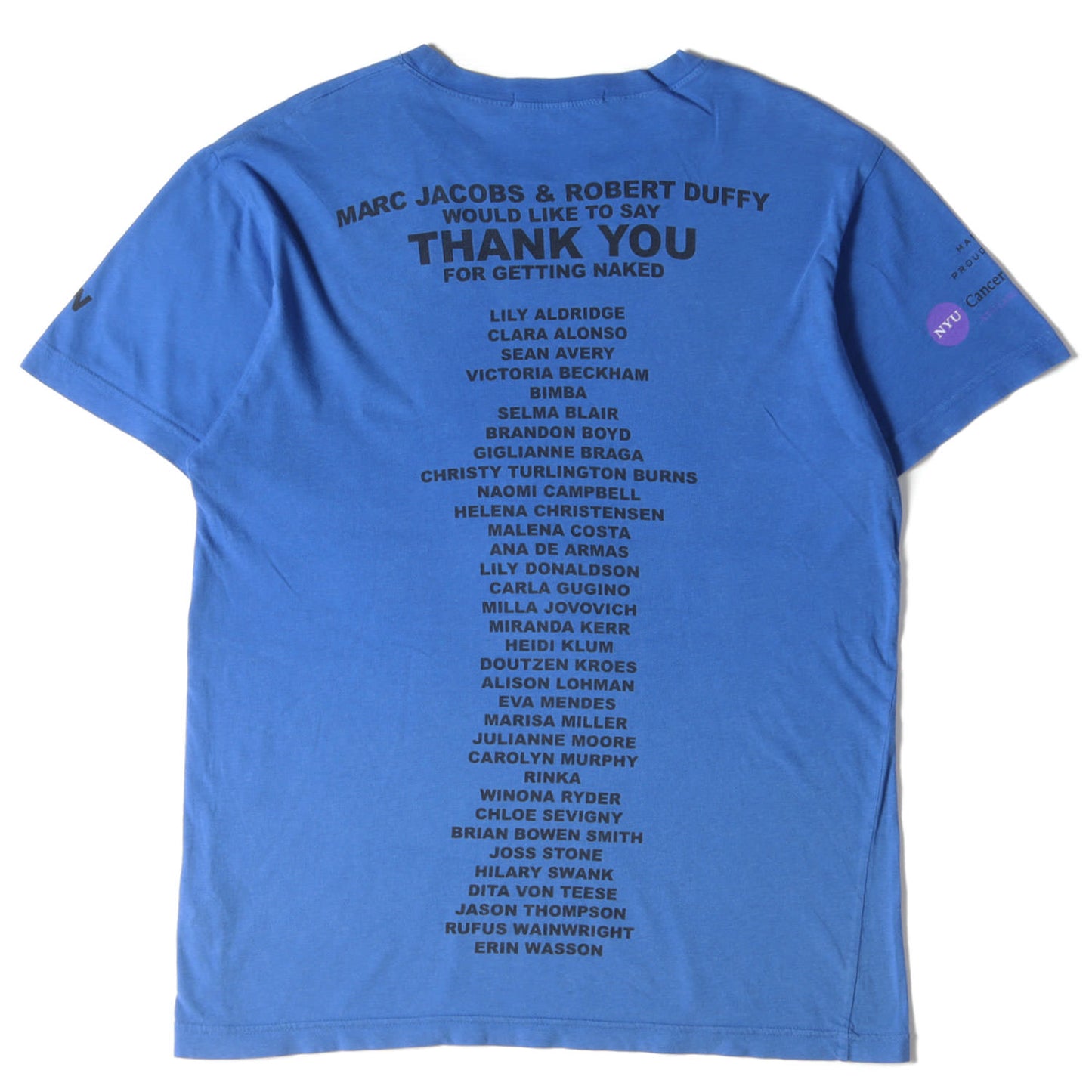 × SEAN AVERY ヌードネイキッドフォト メッセージロゴ チャリティー Tシャツ / National Hockey League NFL Y2K