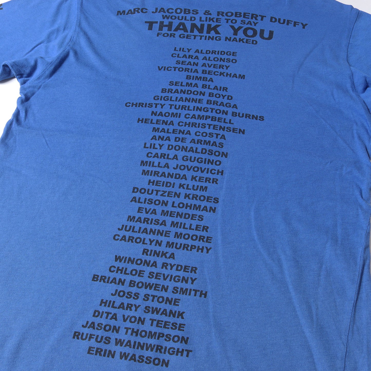 × SEAN AVERY ヌードネイキッドフォト メッセージロゴ チャリティー Tシャツ / National Hockey League NFL Y2K