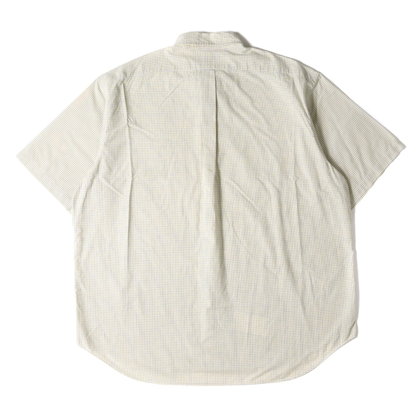 90s ポニー 刺繍 チェック B.D 半袖 シャツ (BLAKE)