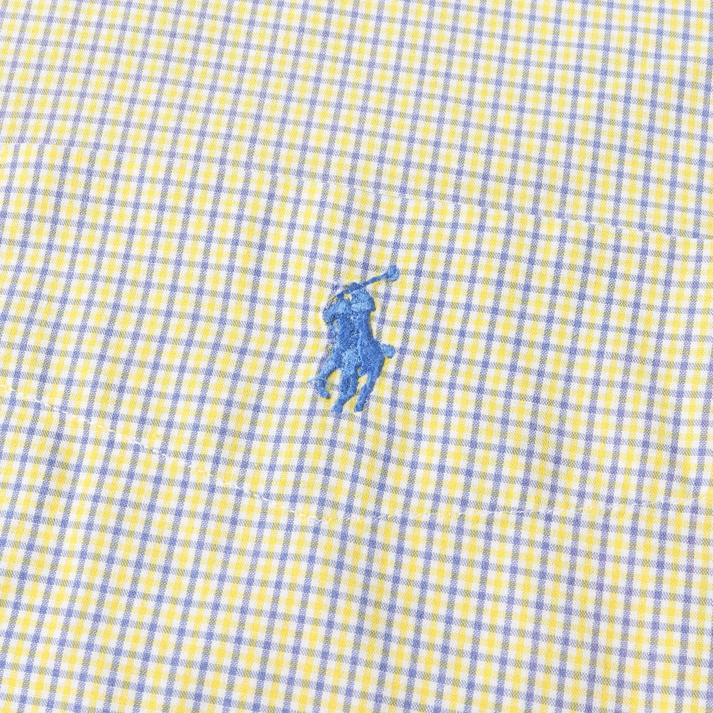 90s ポニー 刺繍 チェック B.D 半袖 シャツ (BLAKE)