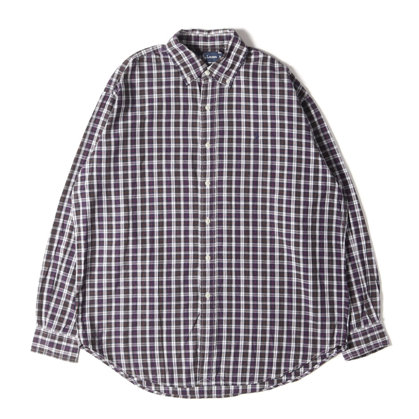 90s ワンポイント刺繍 チェック B.D シャツ (BLAIRE)