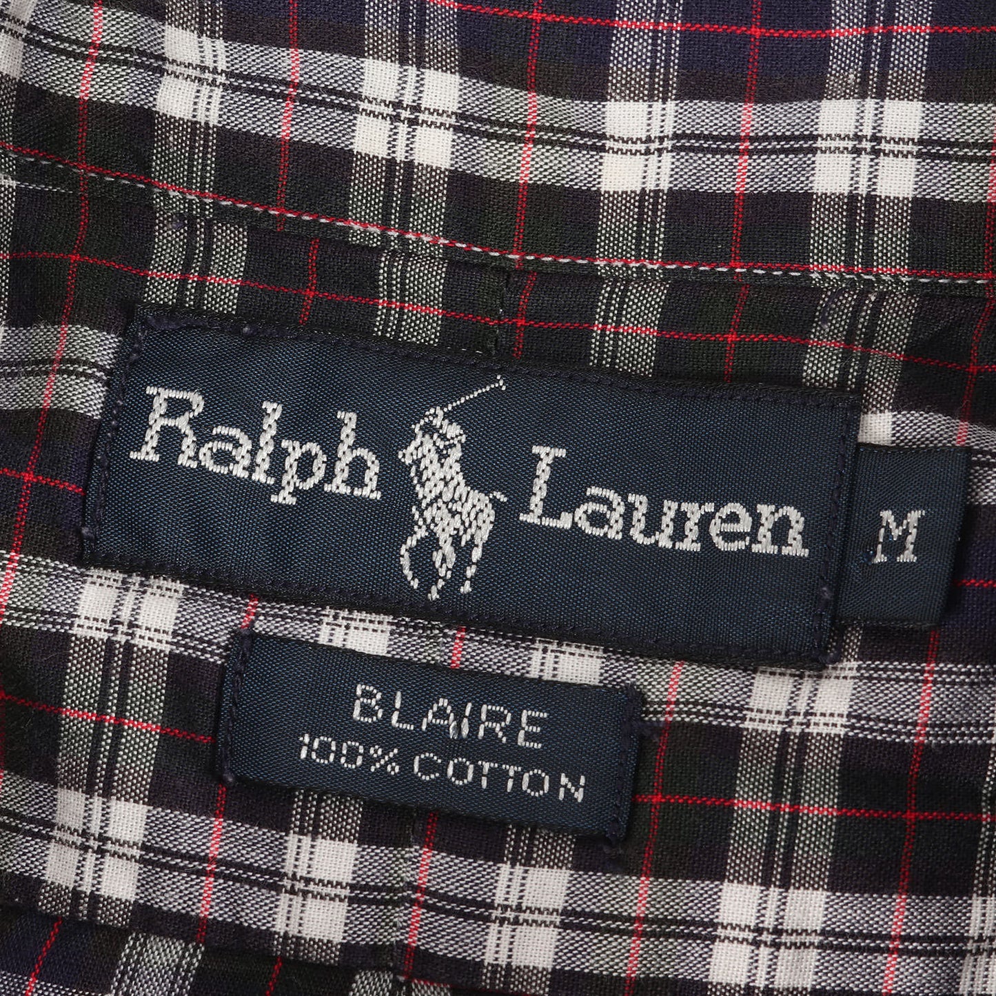 90s ワンポイント刺繍 チェック B.D シャツ (BLAIRE)