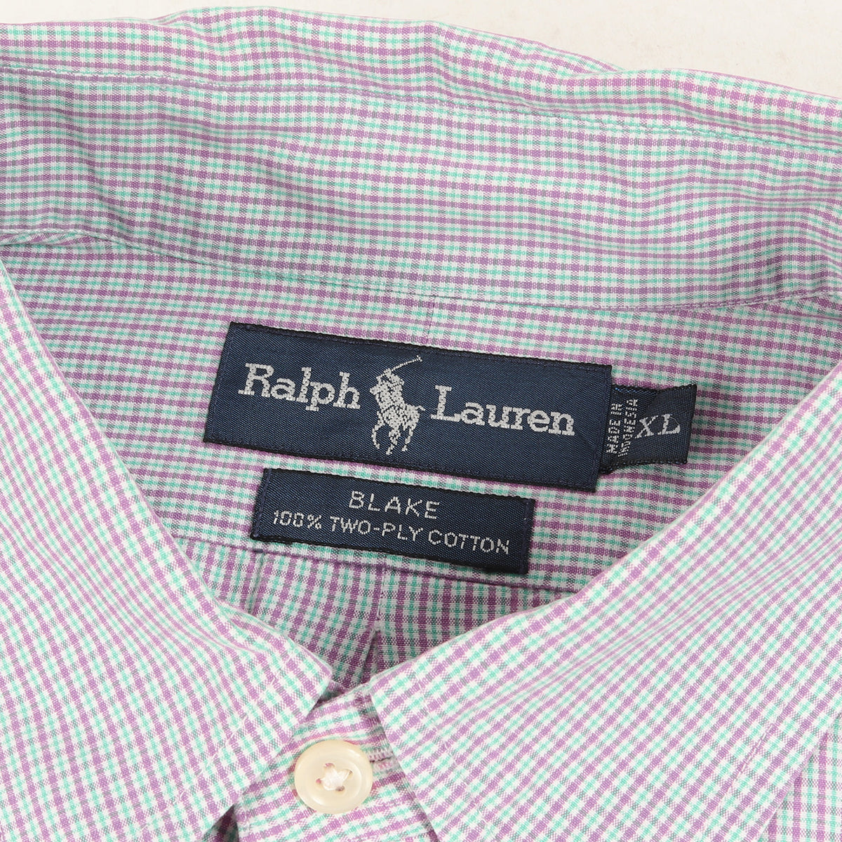 RALPH LAUREN (ラルフローレン) 90s ワンポイント刺繍 ツープライ 