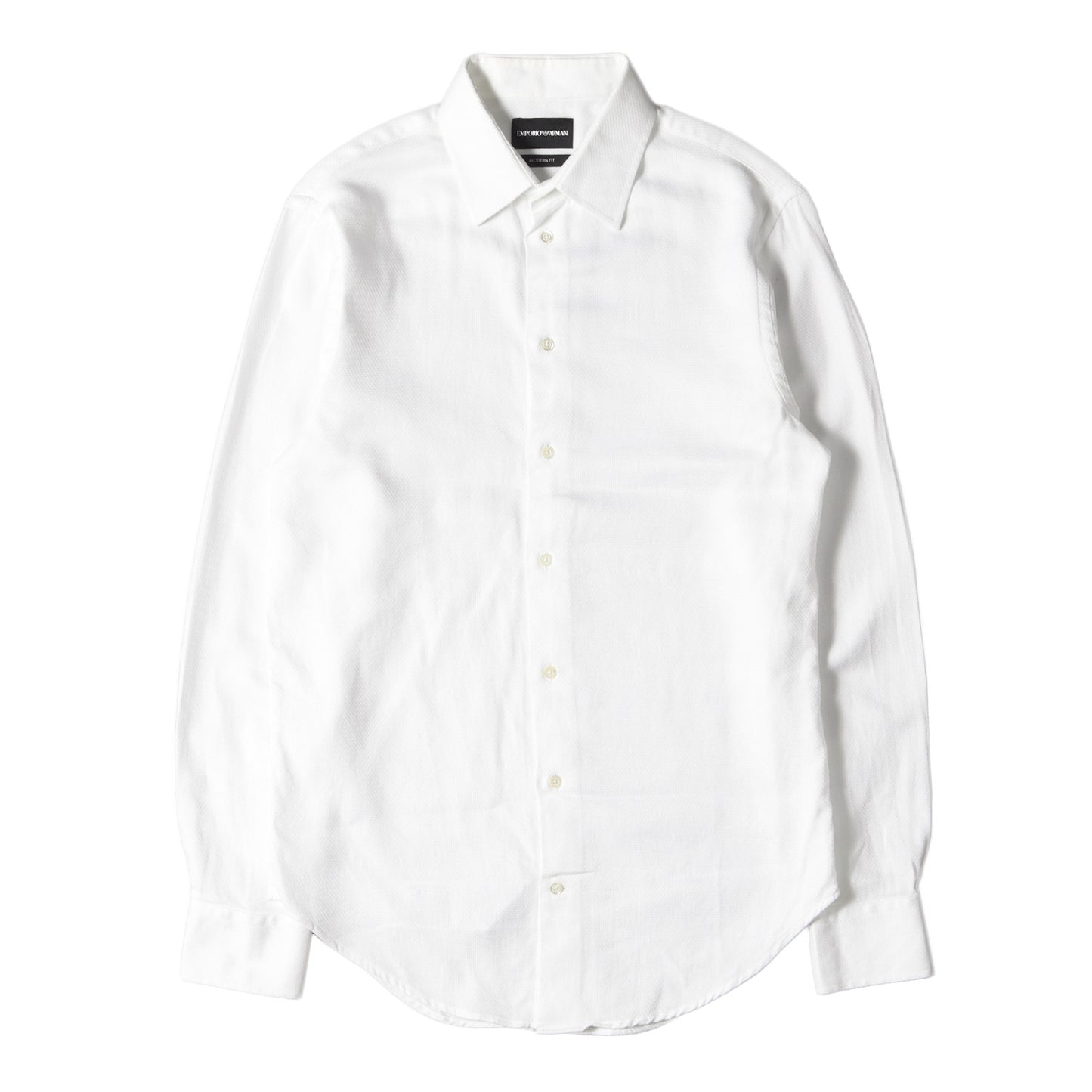 19SS スリム コットン ニット フォーマル ドレス シャツ (51CM5L 51BC8) / 長袖 MODERN FIT