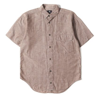 90s コットンリネンスラブ ボタンダウン 半袖シャツ / B.D im ISSEY MIYAKE アイエム HAMILTON ハミルトン 90年代