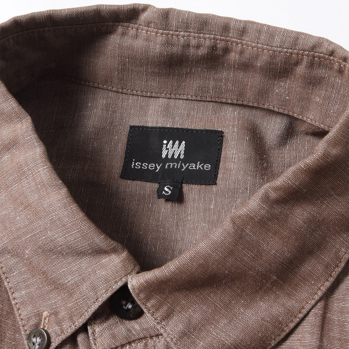 90s コットンリネンスラブ ボタンダウン 半袖シャツ / B.D im ISSEY MIYAKE アイエム HAMILTON ハミルトン 90年代