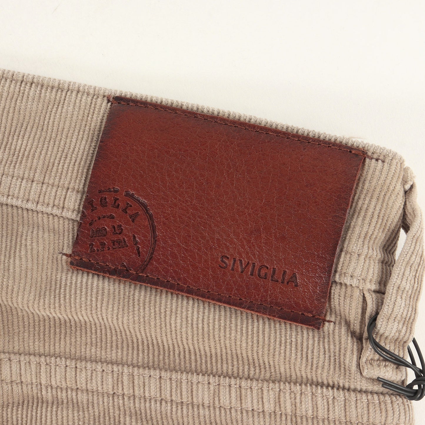 ウォッシュ加工 スリム ストレート ストレッチ コーデュロイ パンツ (22E3/S151) / 細畝