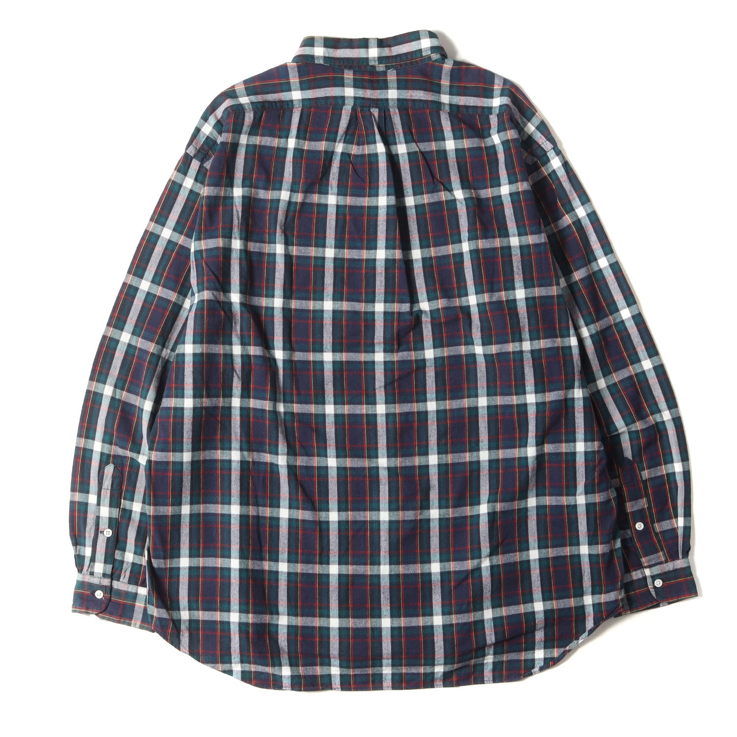 RALPH LAUREN (ラルフローレン) 90s ワンポイント刺繍 チェック ボタン