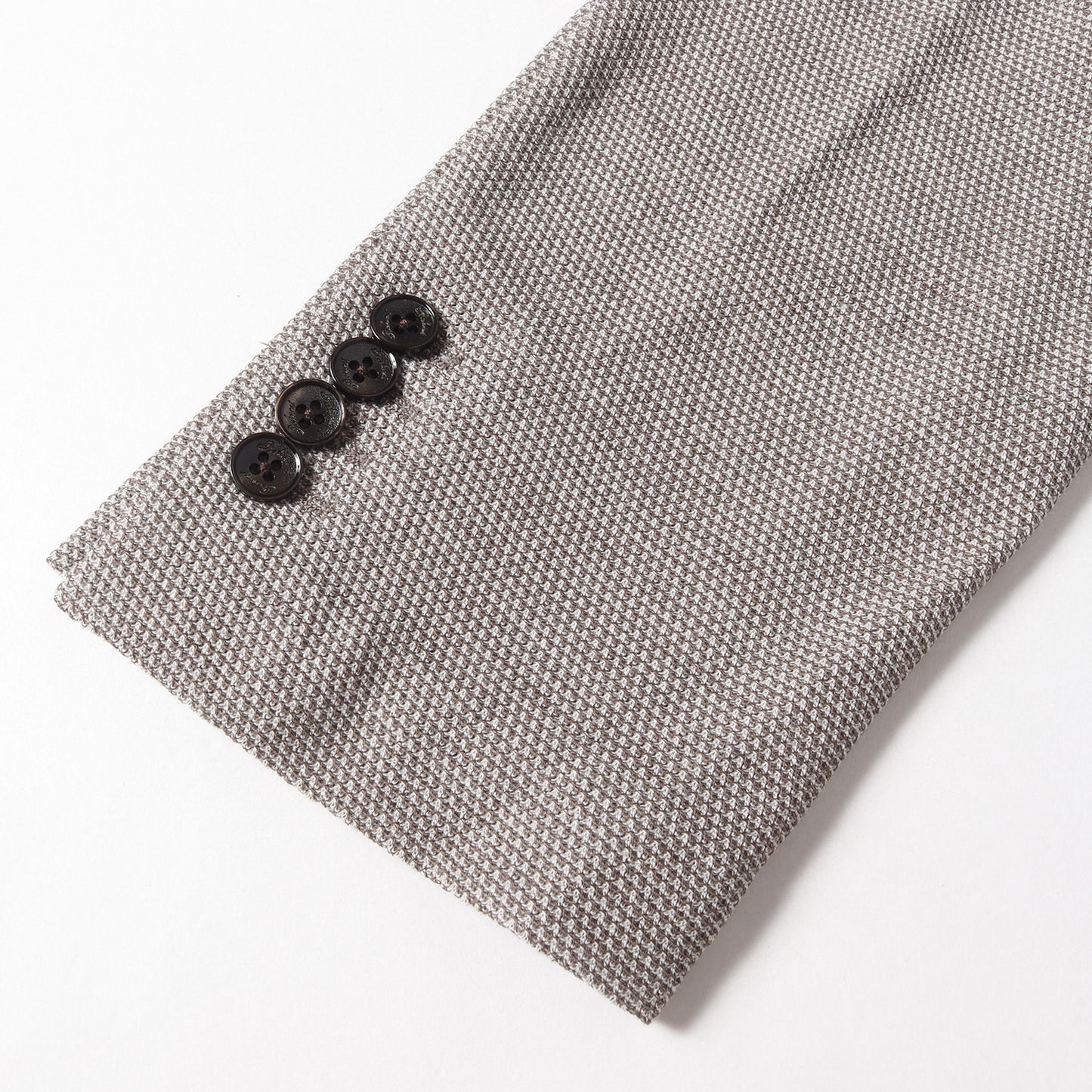 ピークドラペル ウールコットンニット 4B ダブルブレスト テーラードジャケット (G145C-23672IST)