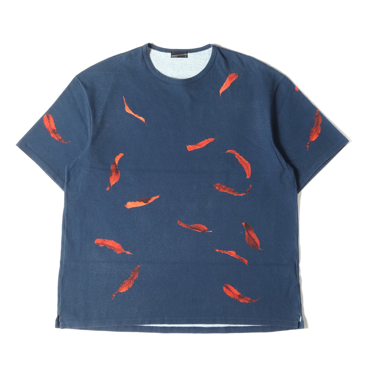 落ち葉 インクジェット ビッグ Tシャツ (BIG T-SHIRT INKJET FALLEN LEAVES 2219-717) / クルーネック オーバー サイズ シルエット