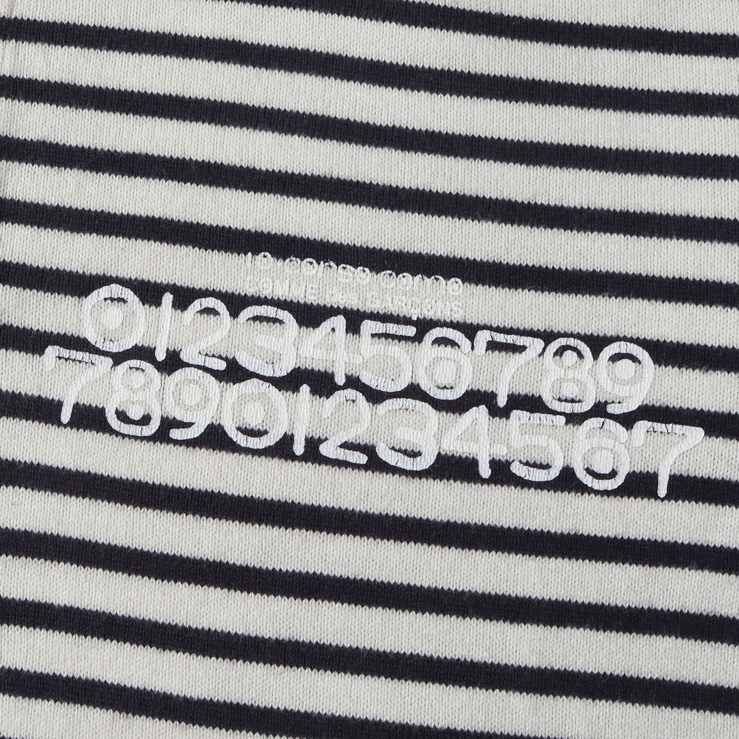 11SS × 10 CORSOCOMO ナンバリング ロゴ ボーダー コットンニット 半袖 ポロシャツ (SE-T903)