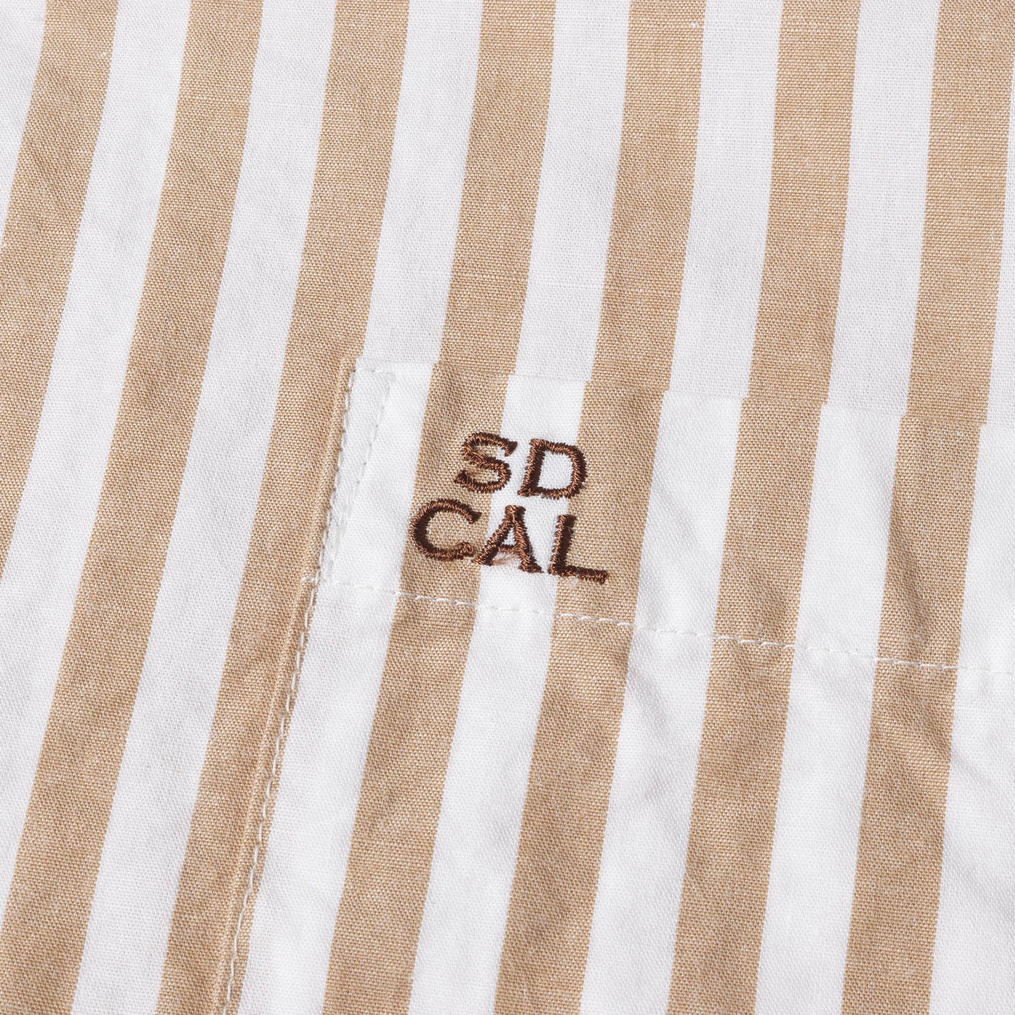 19SS ストライプ コットン リネン オープンカラー シャツ (SD STRIPE OPEN COLLAR SHIRT) / 長袖 開襟 ボックスシルエット