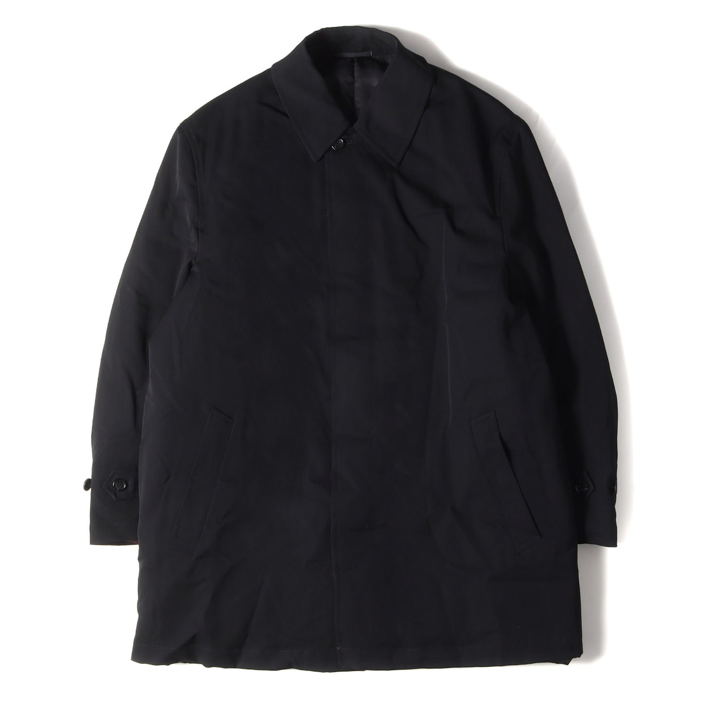 94AW 縮絨期 パテッド ウール ステンカラー コート / バルマカーン HOMME PLUS オムプリュス アーカイブ