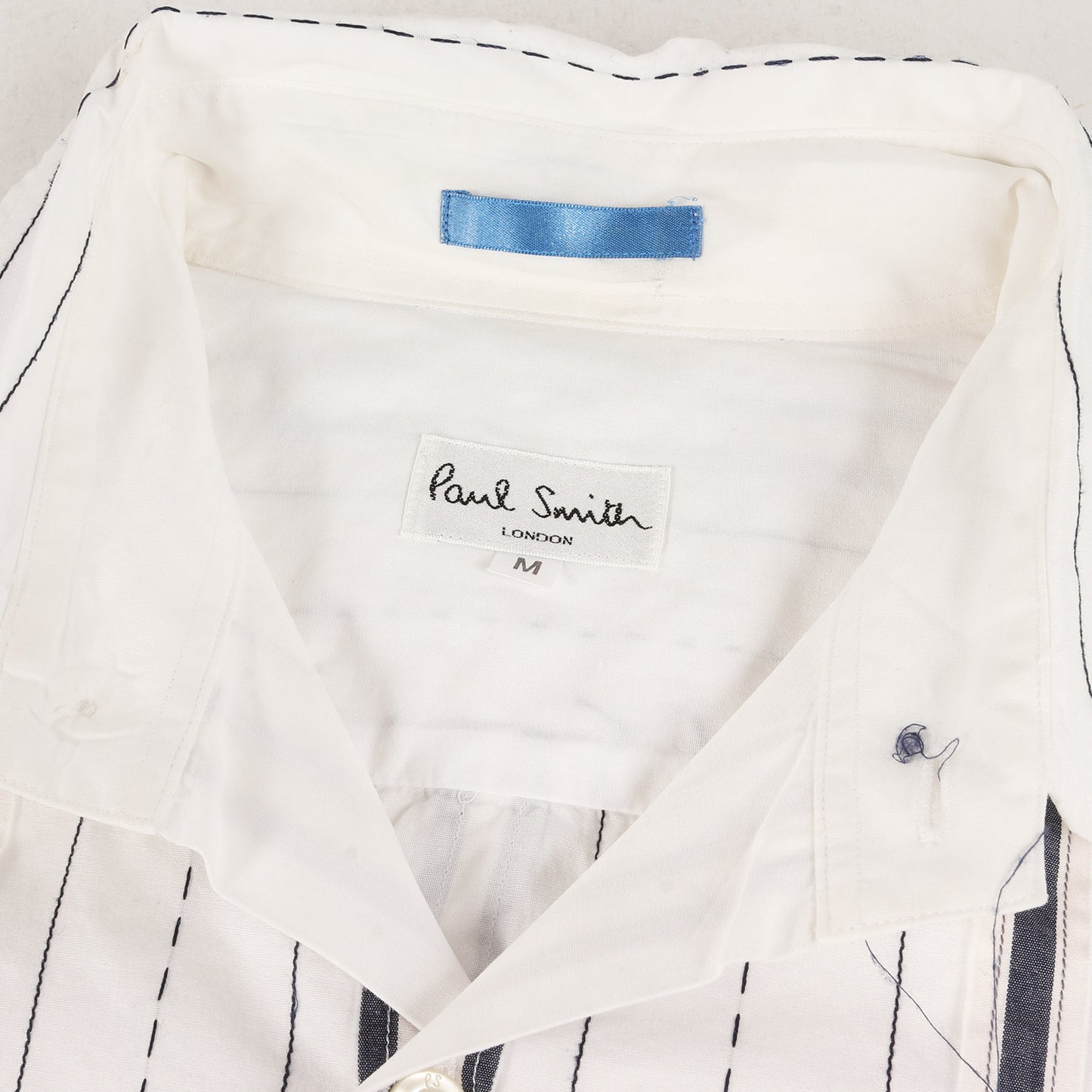 ステッチ テープ ランダム ストライプ ブロード ドレス シャツ / 長袖 フォーマル オフィカジ ビジカジ LONDON