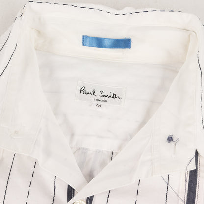 ステッチ テープ ランダム ストライプ ブロード ドレス シャツ / 長袖 フォーマル オフィカジ ビジカジ LONDON