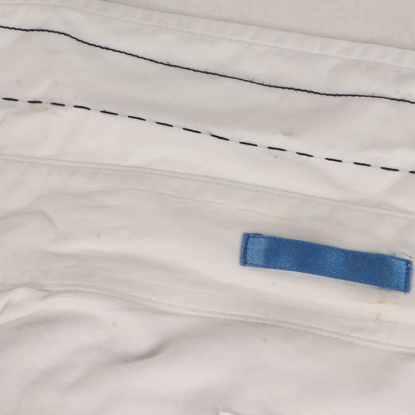 ステッチ テープ ランダム ストライプ ブロード ドレス シャツ / 長袖 フォーマル オフィカジ ビジカジ LONDON