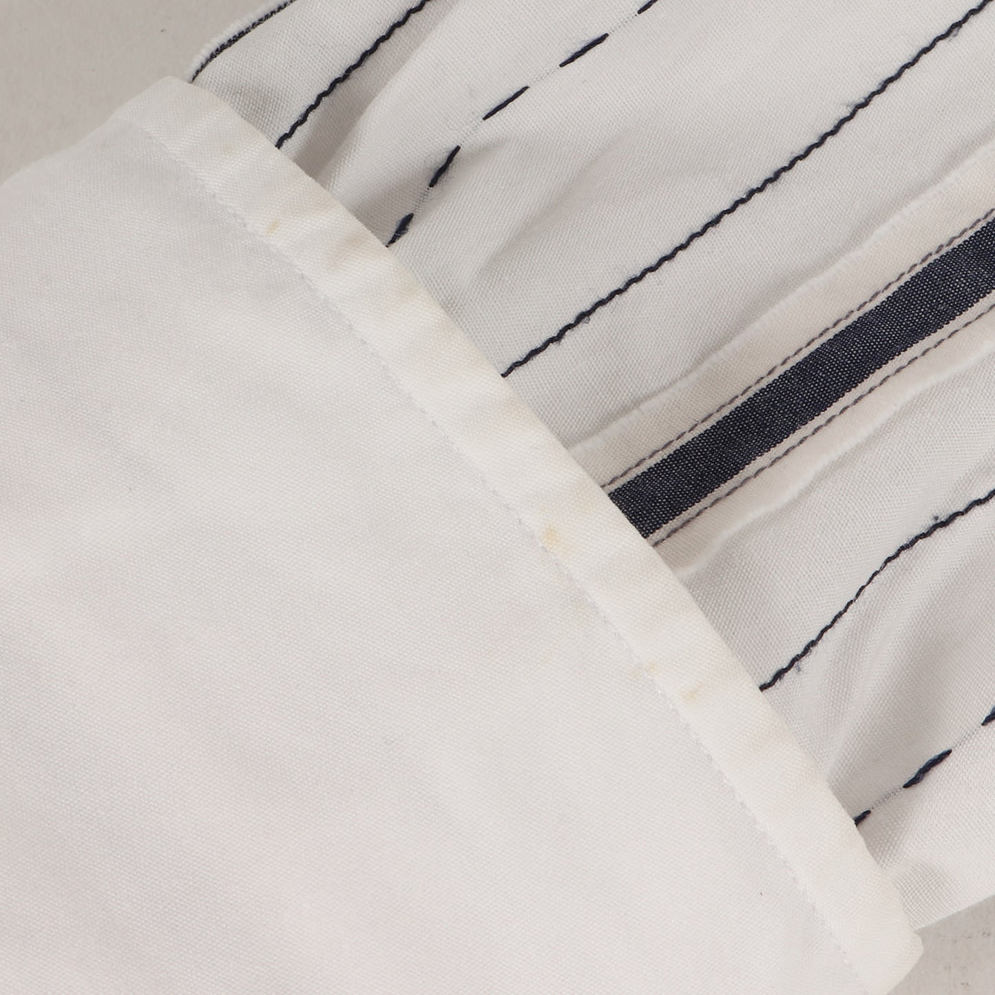 ステッチ テープ ランダム ストライプ ブロード ドレス シャツ / 長袖 フォーマル オフィカジ ビジカジ LONDON