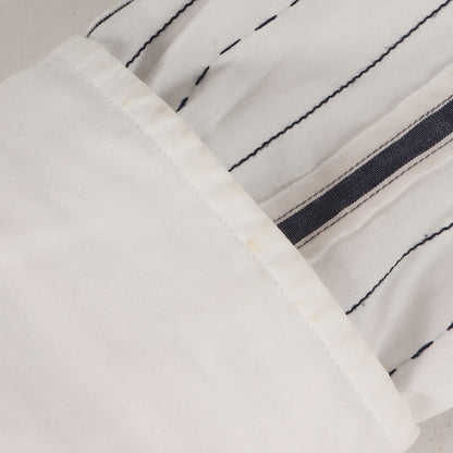 ステッチ テープ ランダム ストライプ ブロード ドレス シャツ / 長袖 フォーマル オフィカジ ビジカジ LONDON