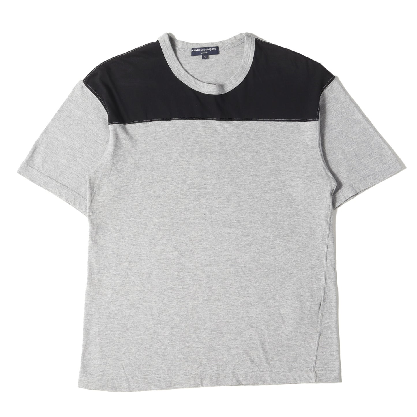 08SS パネル 切替 バインダーネック Tシャツ (HA-T044) / アーカイブ Y2K 2000年代 00s モード デザイナーズ