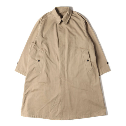 18AW コットンチノクロス バルマカーン コート (BALMACAAN COAT TYPE A 18FUJ10A) / ステンカラー オーバー サイズ ビッグ シルエット