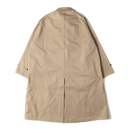 18AW コットンチノクロス バルマカーン コート (BALMACAAN COAT TYPE A 18FUJ10A) / ステンカラー オーバー サイズ ビッグ シルエット