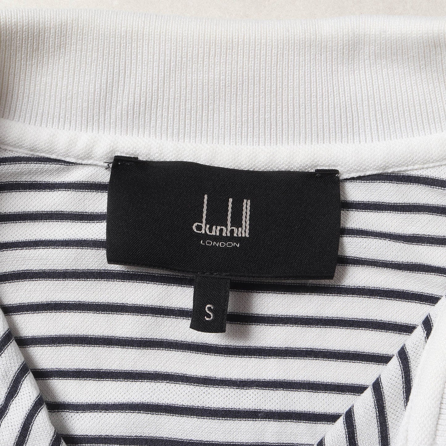 ボーダー ワンポイント ロゴ 刺繍 コットン レーヨン 半袖 ポロシャツ