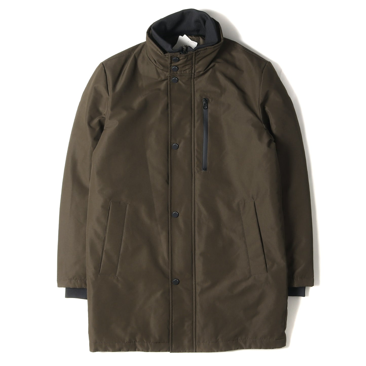 ハイネック フェイクレイヤード ポリツイル パテッド ロング コート (Picton Water Resistant Jacket MM1AC760) / ピクトン ウォーター レジスタント ジャケット 中わた
