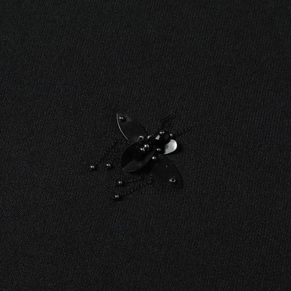 17AW ビーズ BEE 刺繍 ショートスリーブ ライトウェイト スウェット Tシャツ (733J603W4215) / 半袖 トレーナー 裏毛