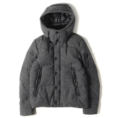 × NANO UNIVERSE フーディー ウール ツイード ダウン ジャケット (WOOL G2 DOWN JACKET NUC82DWW002TS) / ブルゾン