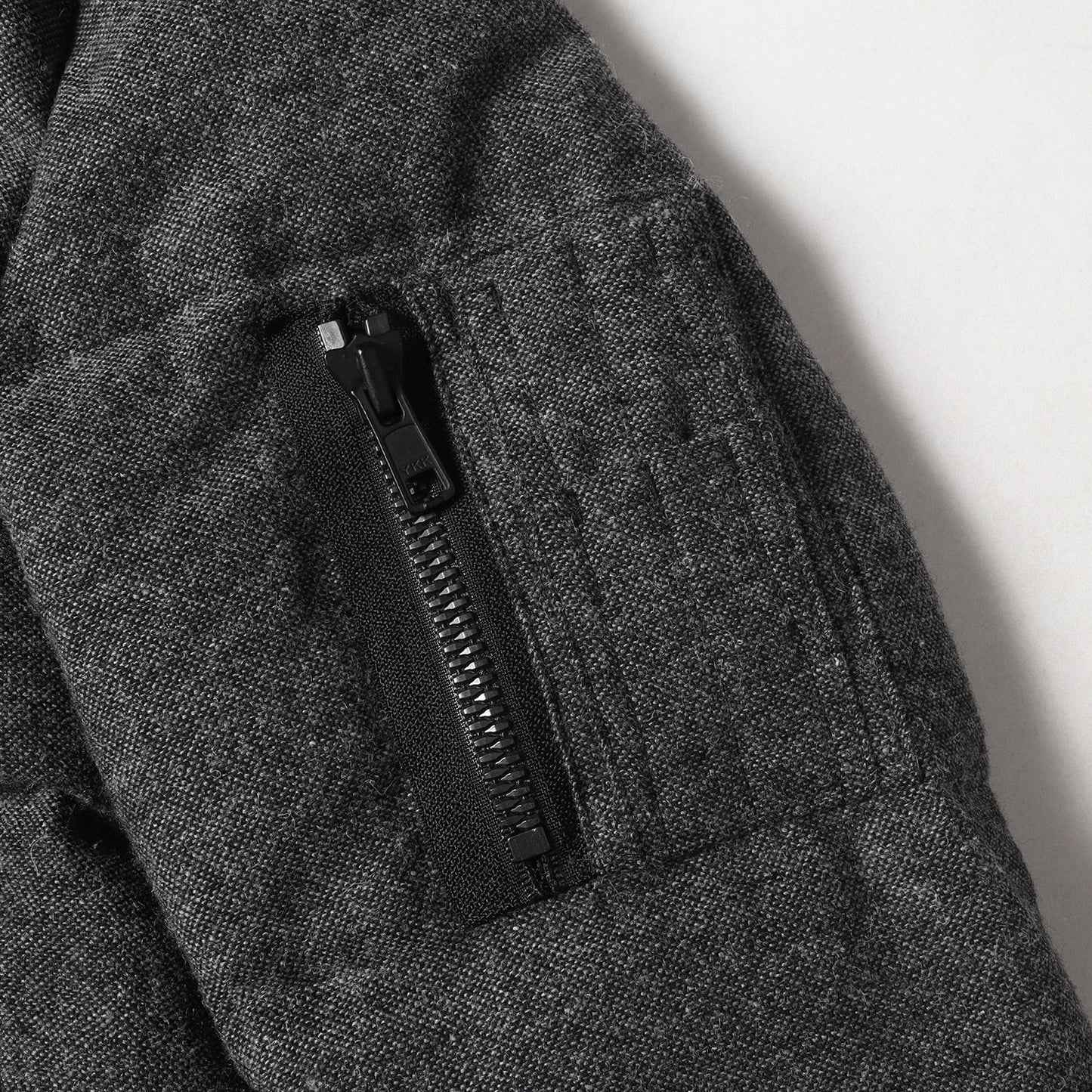 × NANO UNIVERSE フーディー ウール ツイード ダウン ジャケット (WOOL G2 DOWN JACKET NUC82DWW002TS) / ブルゾン