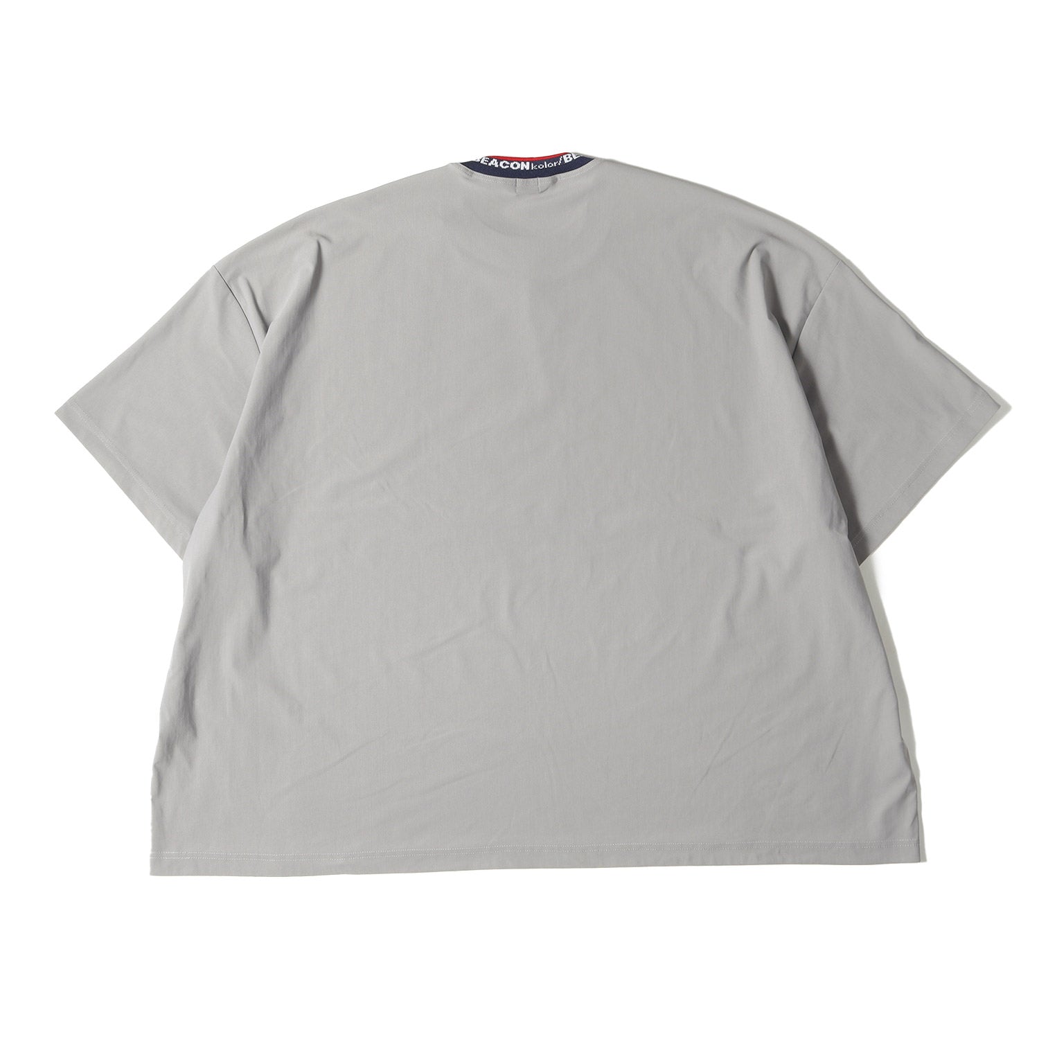 kolor (カラー) 22SS ロゴ ジャガード ネック ストレッチ ナイロン Tシャツ (ロゴ衿リブ S/S TEE 22SBM-T10238)  / オーバー サイズ ビッグ シルエット BEACON - ブランド古着の通販・買取 | BEEGLE by Boo-Bee