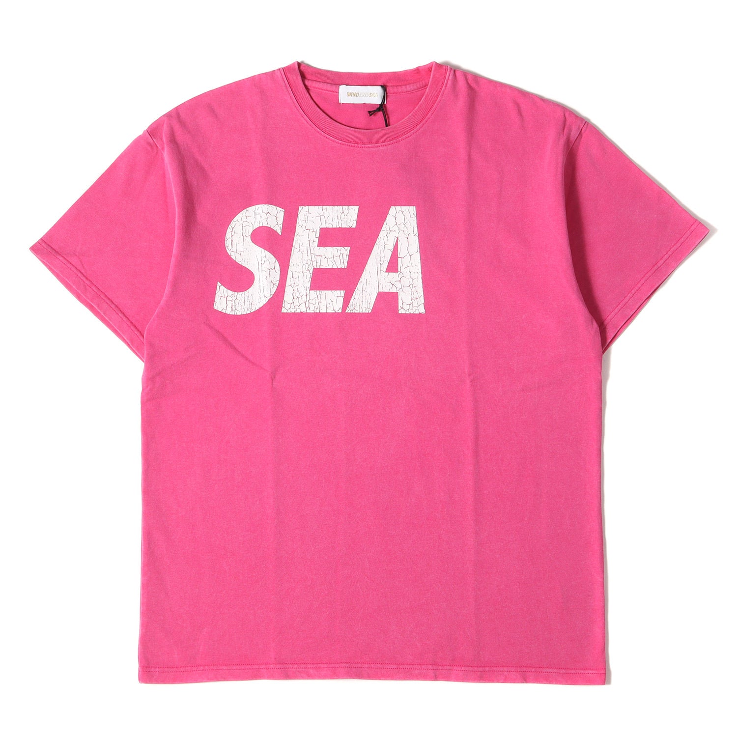 WIND AND SEA (ウィンダンシー) 23SS ピグメントダイ クラック加工 ロゴ ヘビーウェイト Tシャツ (SEA CRACK P DYE  TEE WDS-O-SEA-23-Q4-CS-01) - ブランド古着の通販・買取 | BEEGLE by Boo-Bee