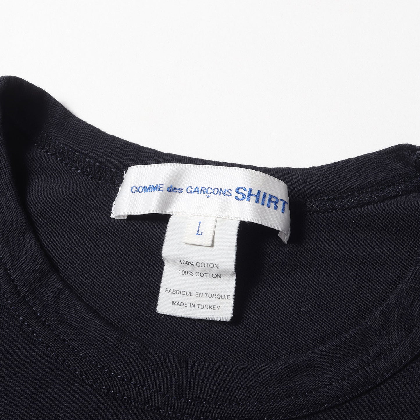 プレーン ソリッド バインダーネック Tシャツ (CDGT2PL) / 無地 インナー モード デザイナーズ