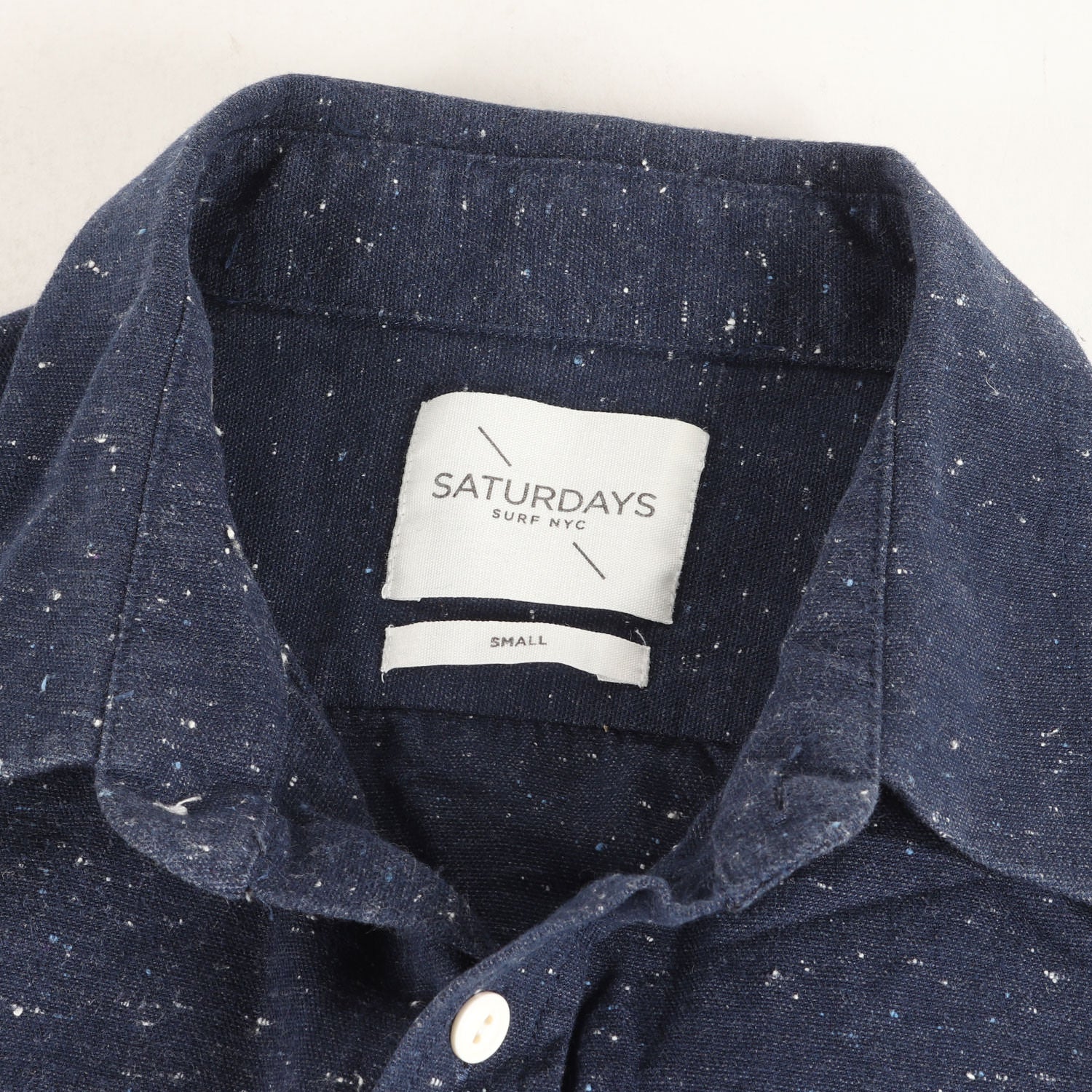 【新品】SATURDAYS NEW YORK CITY　長袖モック　ネイビー　M Knitted Half Zip LS Mock | Saturdays NYC Japan