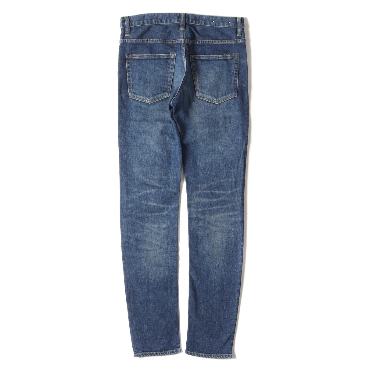 USED加工 スーパースリム ストレッチ クラッシュリペア デニム パンツ (KSL S.Slim STR 5pocket USD 2011-1002-86-292) / ボタンフライ ジーンズ