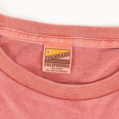 21SS ピグメント ウォッシュ加工 ワンポイント ロゴ 刺繍 Tシャツ (SD NEW BOHEMIA SIGN LOGO T)