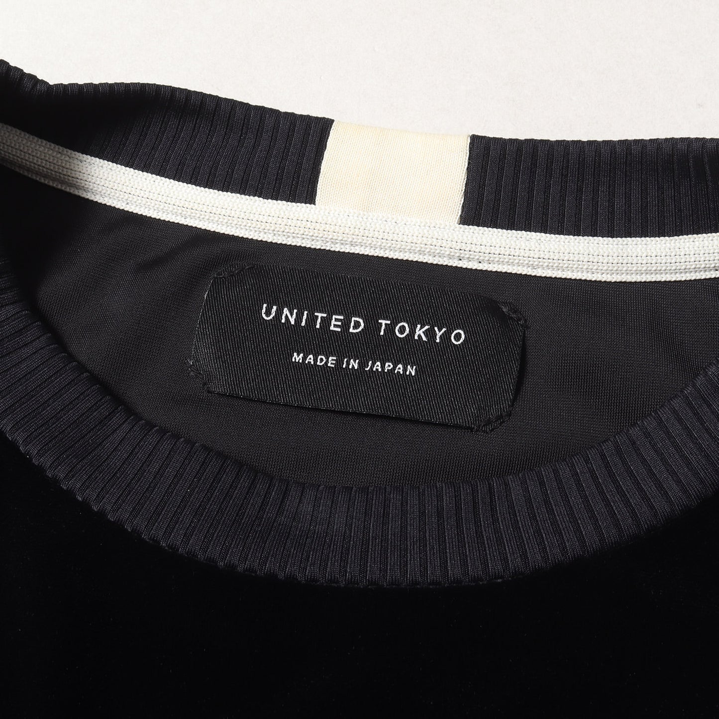 サイドスリット ストレッチ ベロア ロングスリーブ Tシャツ (131520005) / 長袖 カットソー ロンT プルオーバー トップス
