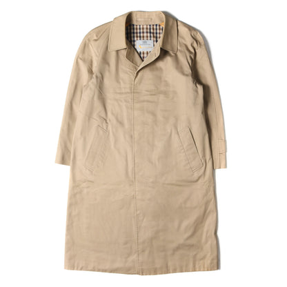 コットンポリ ツイル ギャバ ステンカラー コート / バルマカーン OF LONDON イングランド製