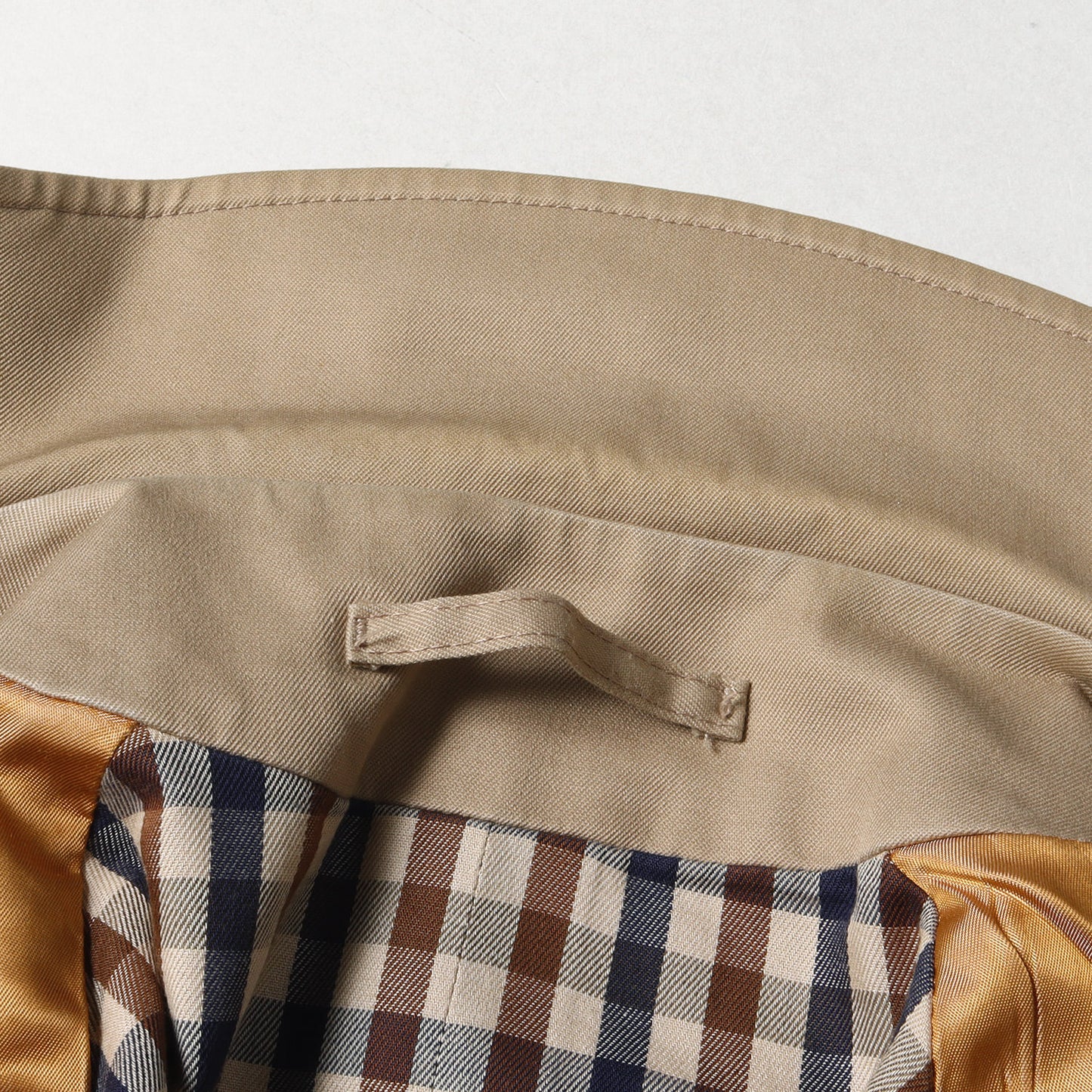 コットンポリ ツイル ギャバ ステンカラー コート / バルマカーン OF LONDON イングランド製