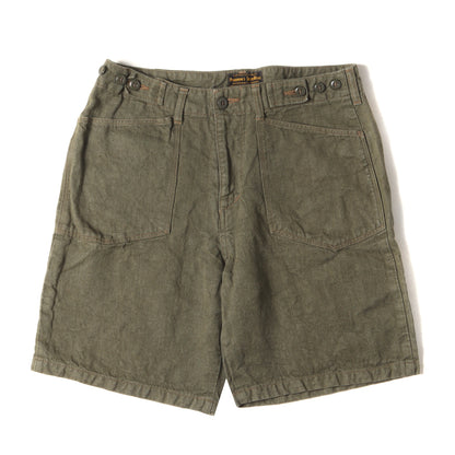 21SS ミリタリー メディカル リネンデニム ショート パンツ / ハーフ ショーツ SPORTWEAR