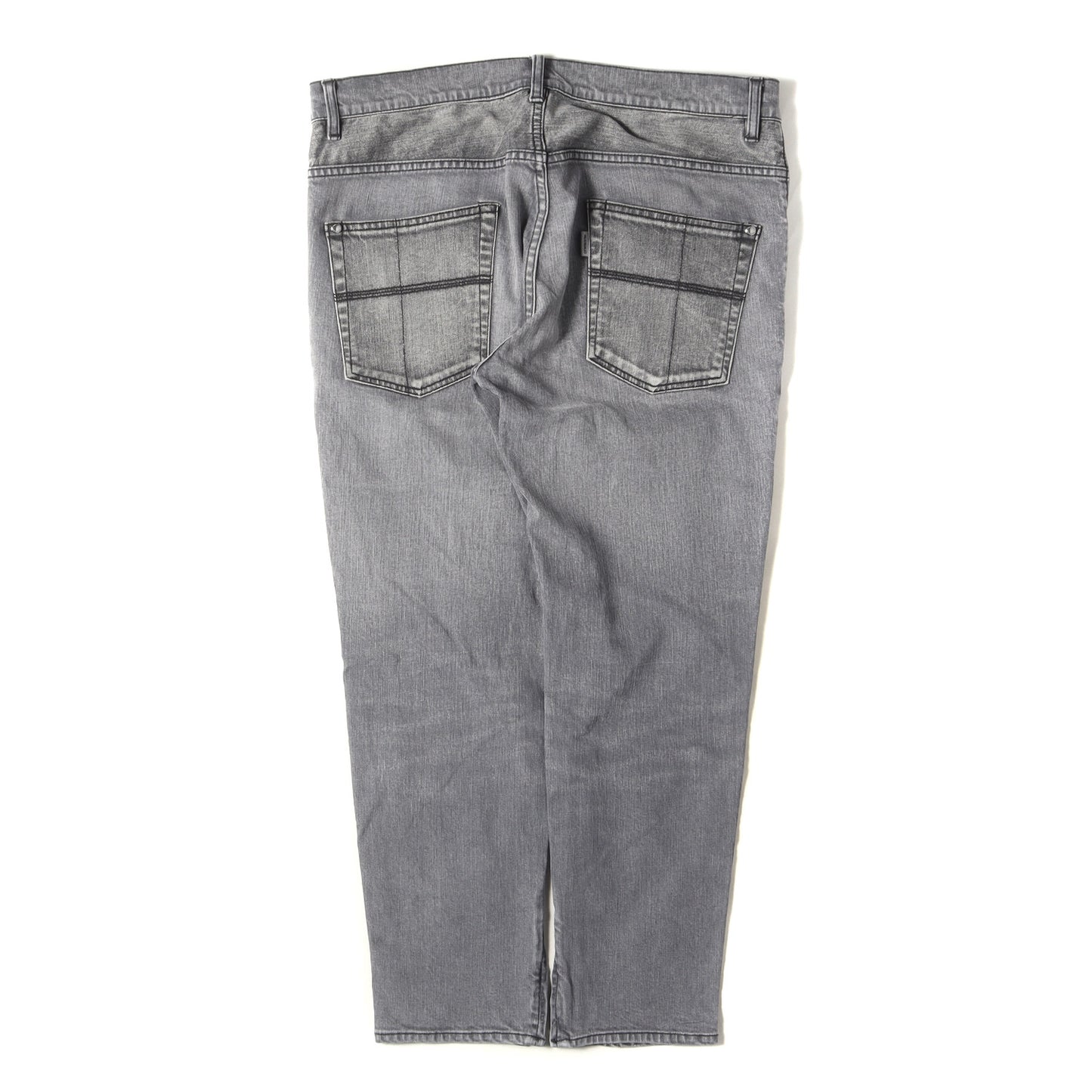 22SS USED加工 ツートーン ジップ テーパード ストレッチ デニム パンツ (7.5 ZIP TAPERED 2TONE MRP519 CTU229) / ジッパーフライ ジーンズ